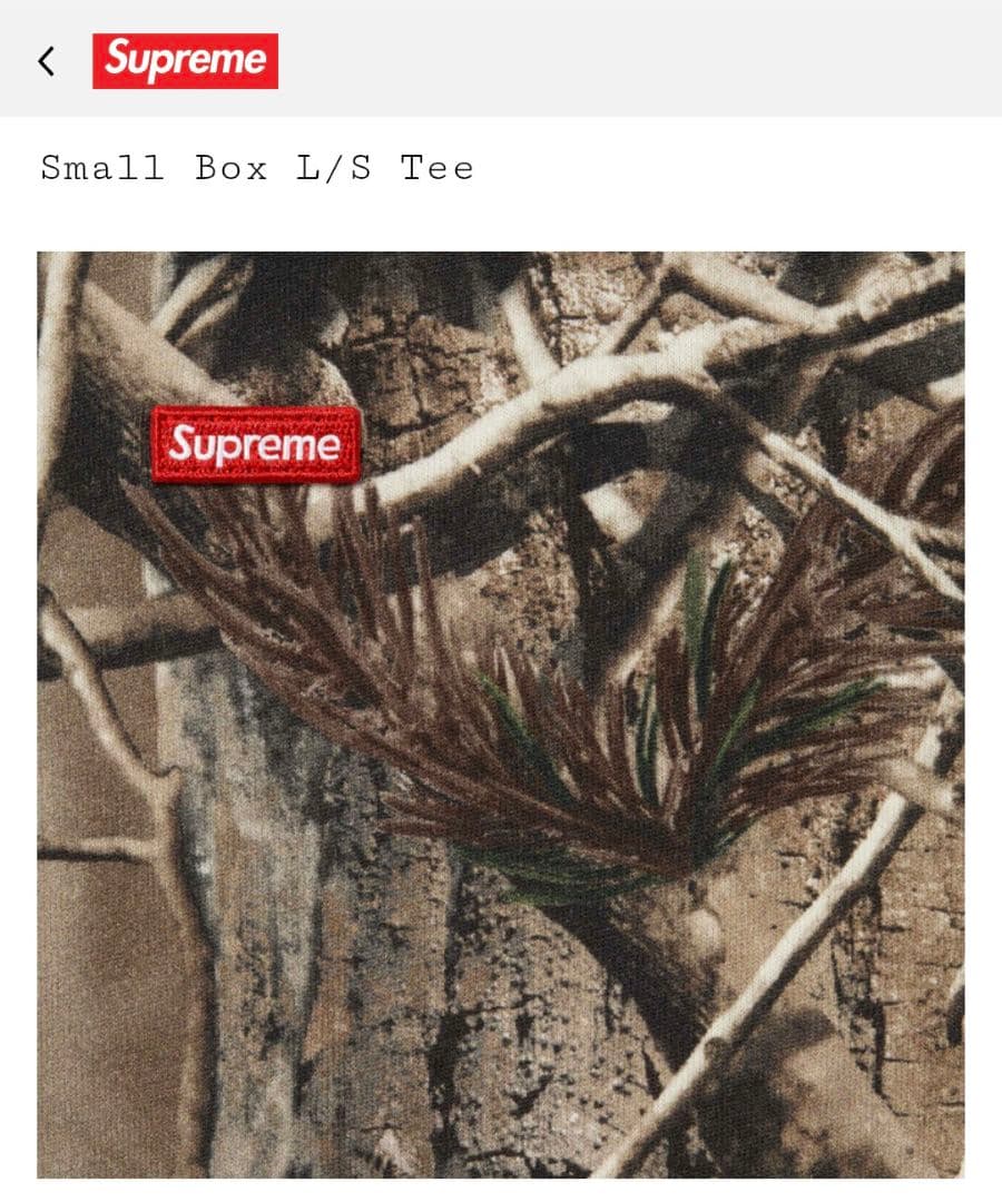 トップス supreme Small Box L/S Tee Camo