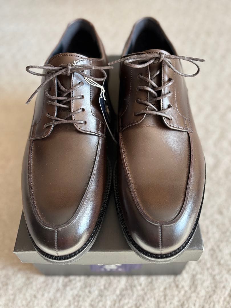 【新品】三陽山長　柔三　Uチップ　ブラウン25.5㎝　日本製