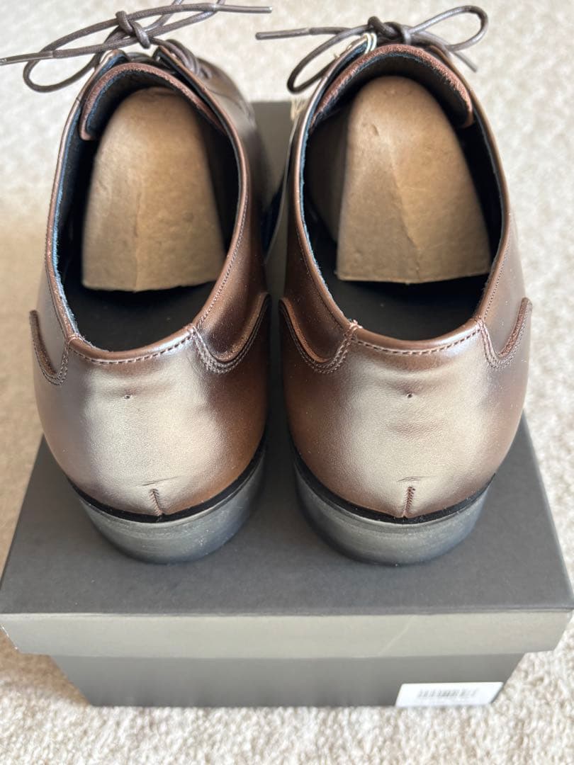 【新品】三陽山長　柔三　Uチップ　ブラウン25.5㎝　日本製