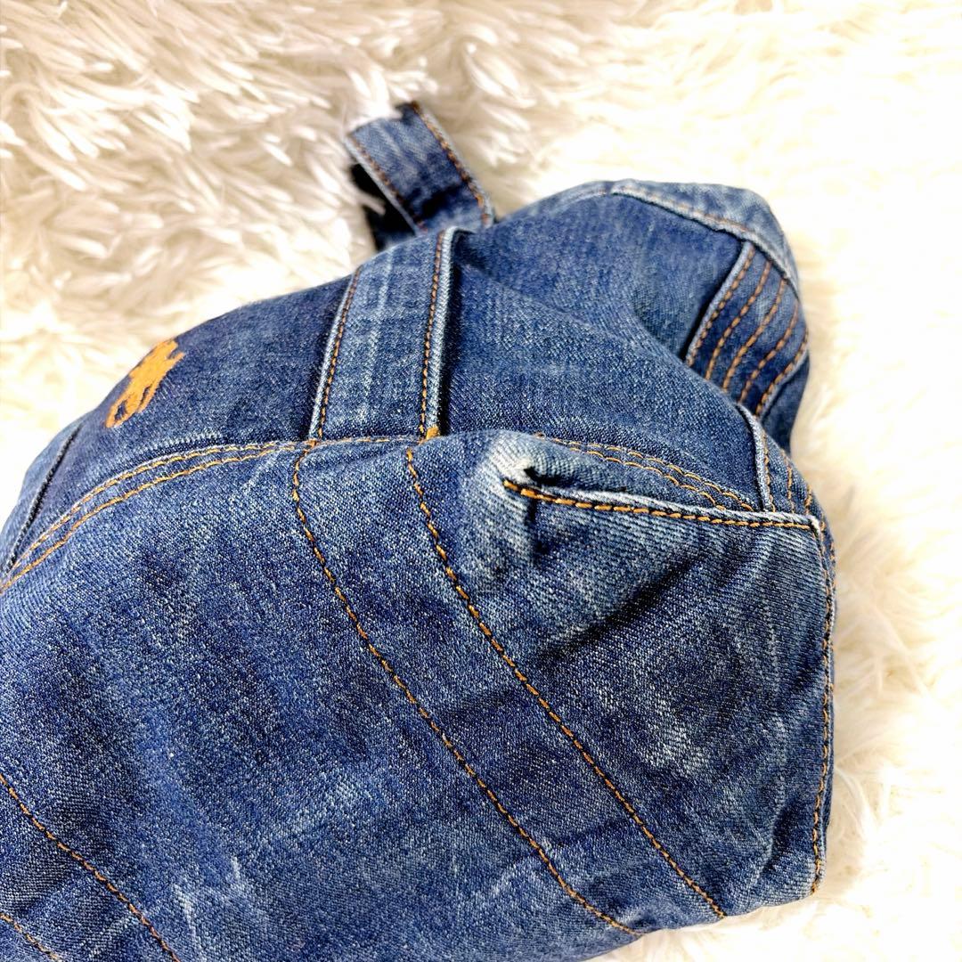 POLO ポロラルフローレン デニム ミニ トートバッグ ビッグポニー刺繍