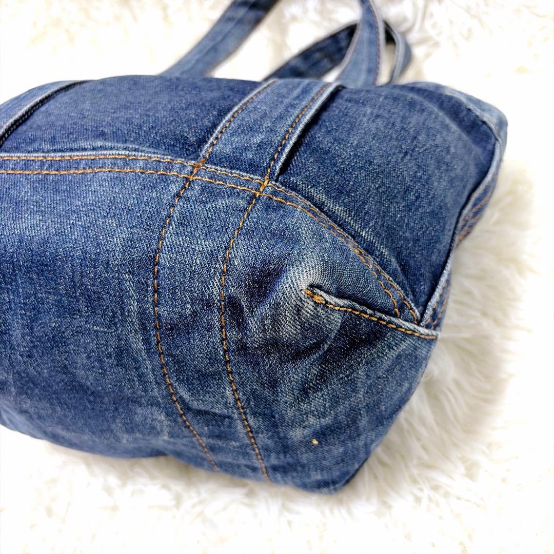 POLO ポロラルフローレン デニム ミニ トートバッグ ビッグポニー刺繍