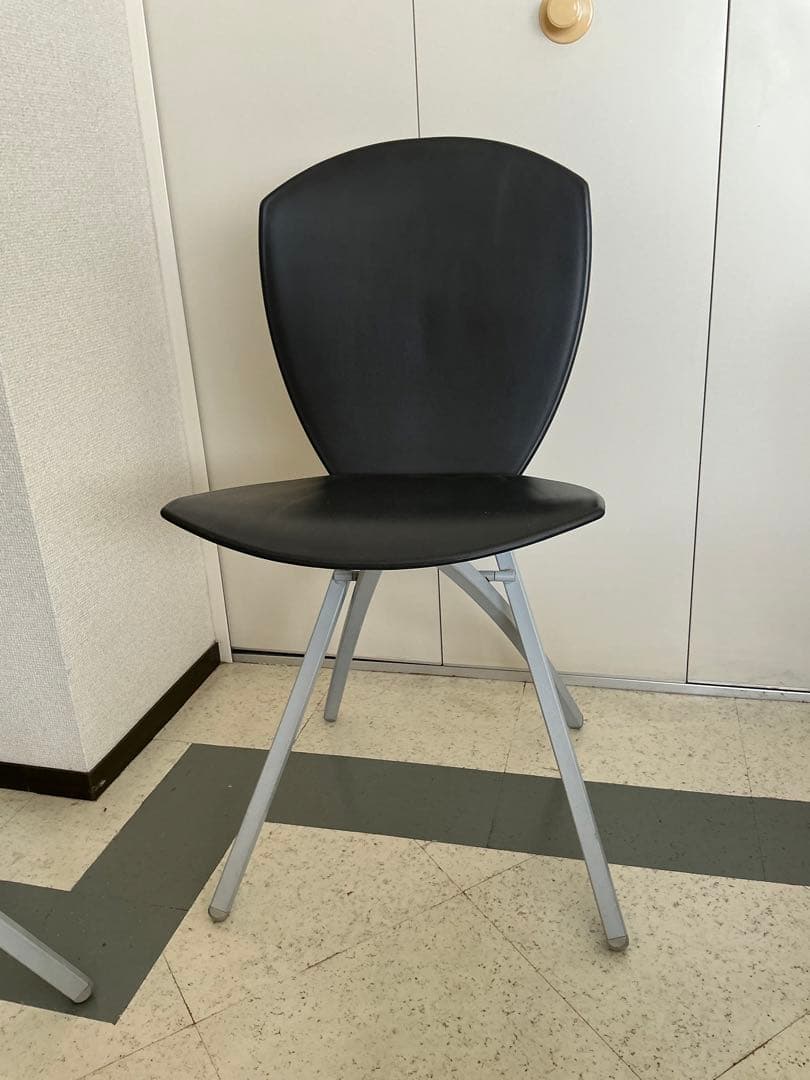 Calligaris Viva 折り畳みチェア　2脚ペア　黒・黄色