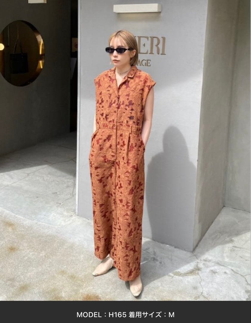 新品★ SHEER JACQUARD TAILORED ROMPERS