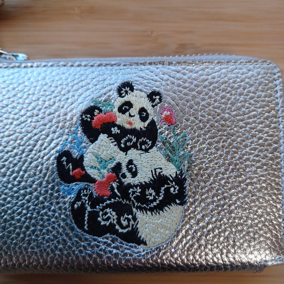 シルバー　KEITAMARUYAMA　財布　パンダ　シルバー