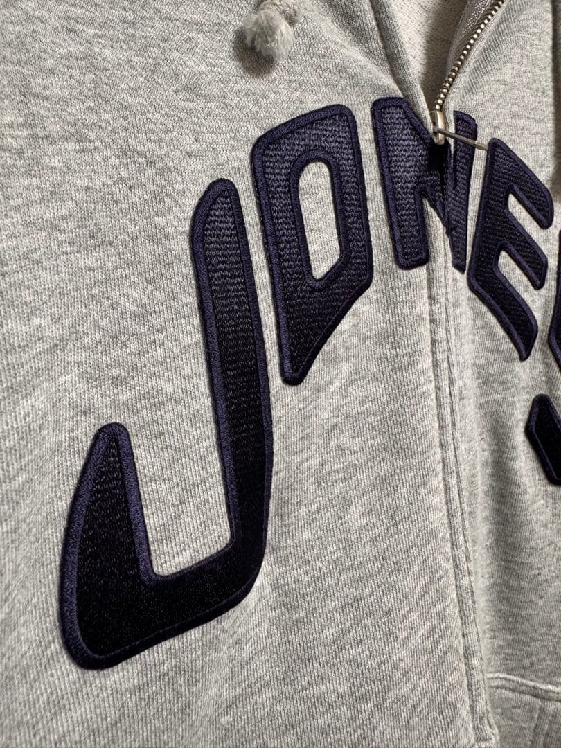 【別注】JONES / フロント刺繍 フルジップフーディー