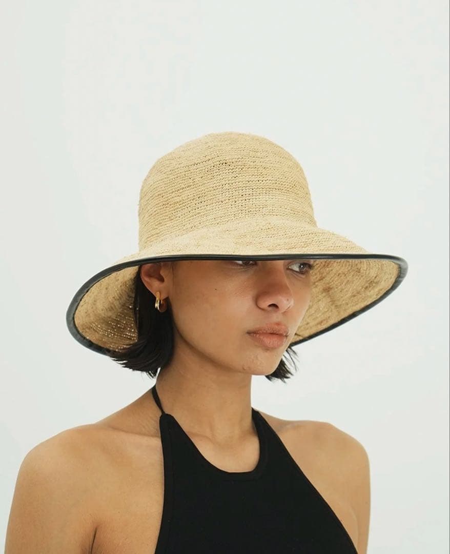 CLANE×KIJIMA TAKAYUKI RAFFIA BOWLER HAT