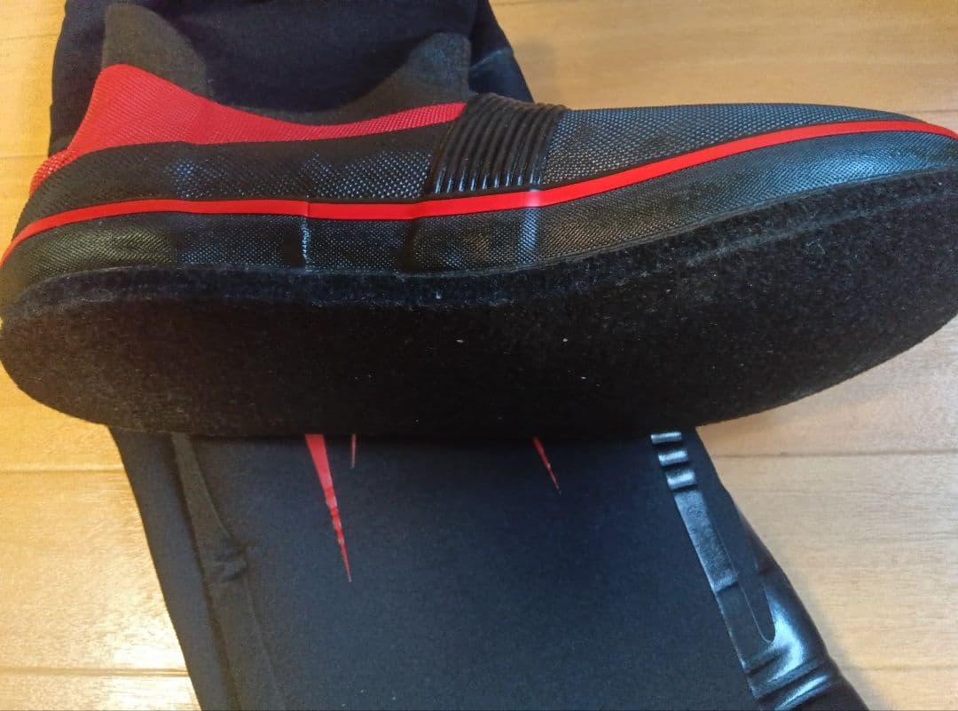 エクセル x-sell FP-5611 鮎タイツ鮎ウェダー 黒/赤 lla