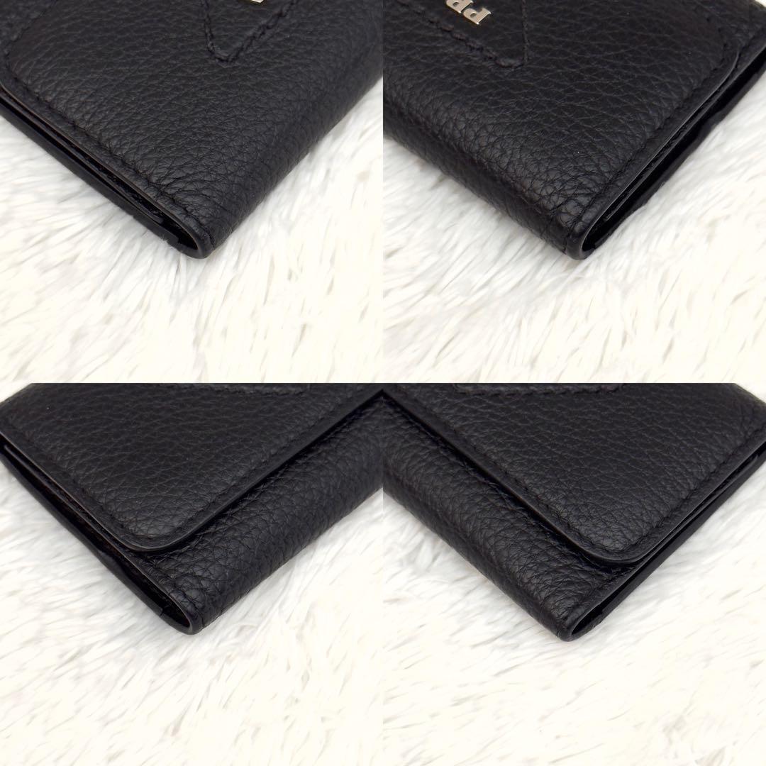 極美品⭐️新型 RFID内蔵 PRADA プラダ ヴィッテロ キーケース 現行