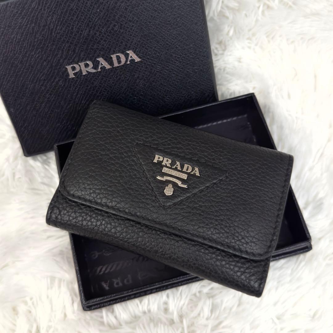 極美品⭐️新型 RFID内蔵 PRADA プラダ ヴィッテロ キーケース 現行