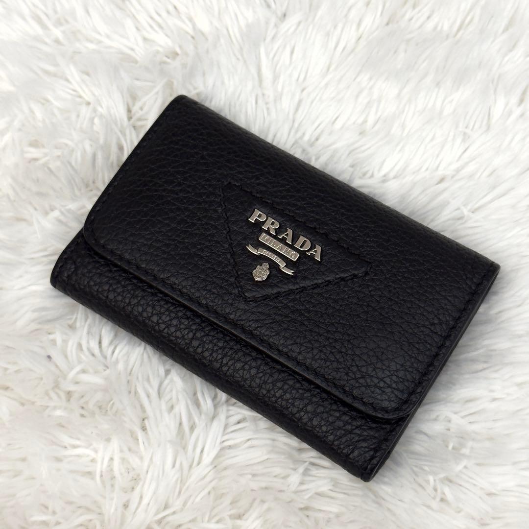 極美品⭐️新型 RFID内蔵 PRADA プラダ ヴィッテロ キーケース 現行