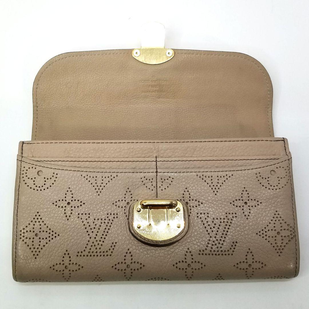 ルイヴィトン ポルトフォイユ イリス マヒナ レザー ベージュ サーブル