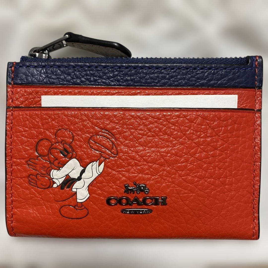 【Pomupomuさま専用】COACH ミッキーマウス ケース パスケース
