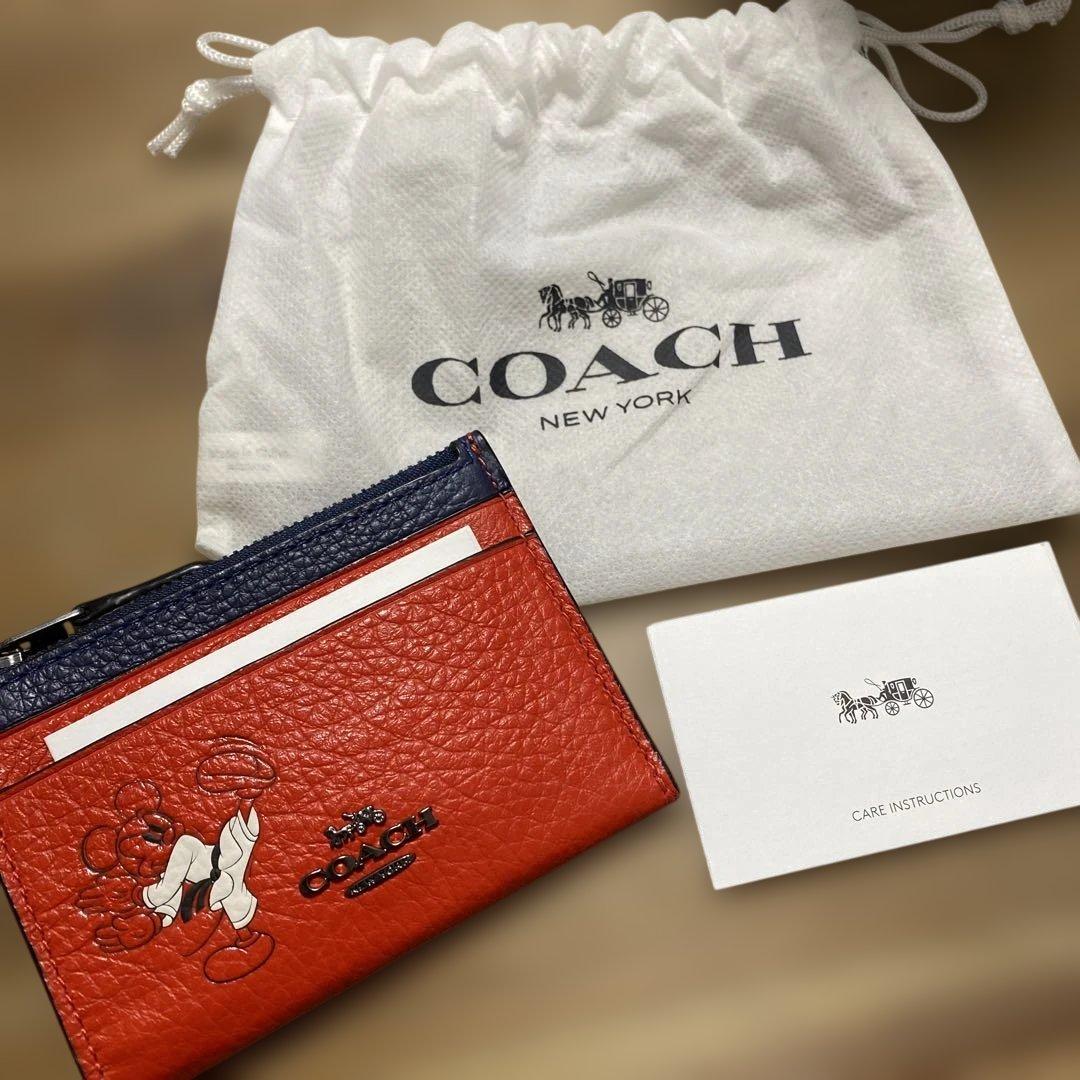 【Pomupomuさま専用】COACH ミッキーマウス ケース パスケース