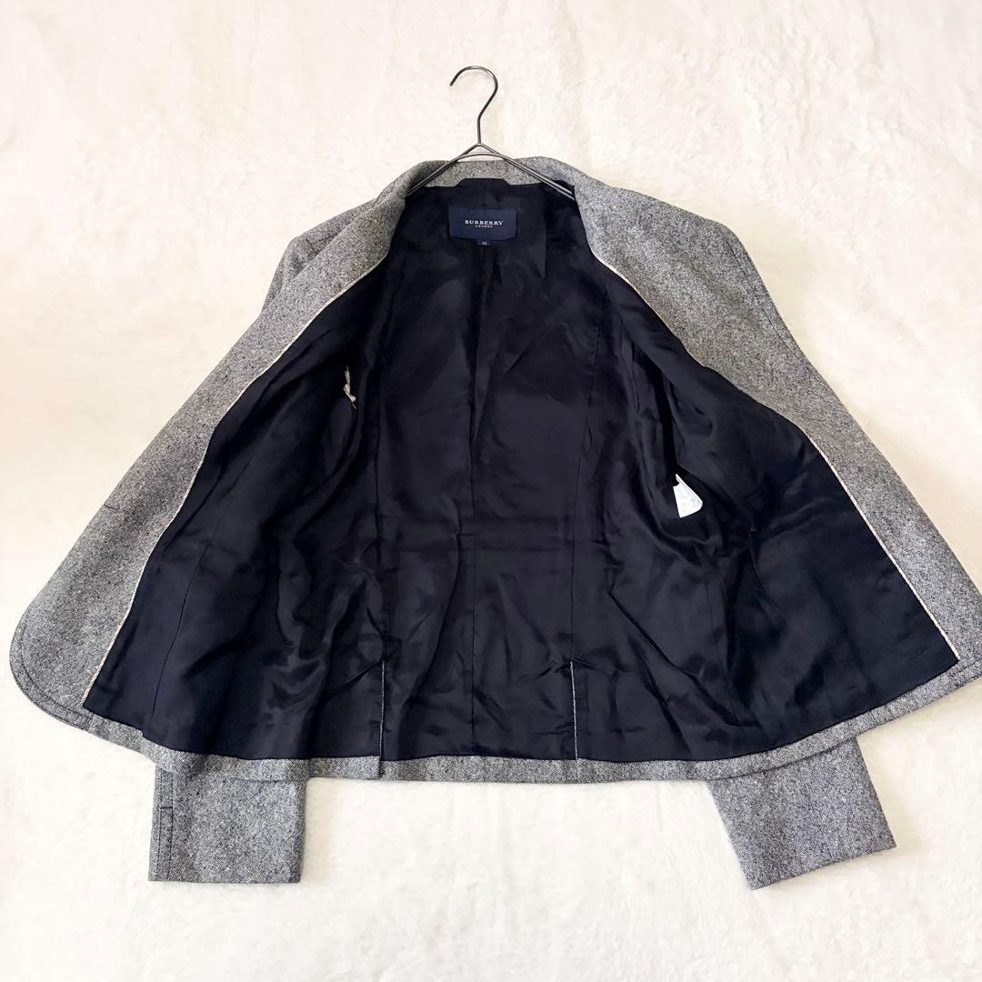 5793 【美品】 バーバリーロンドン テーラードジャケット 42 ツイード