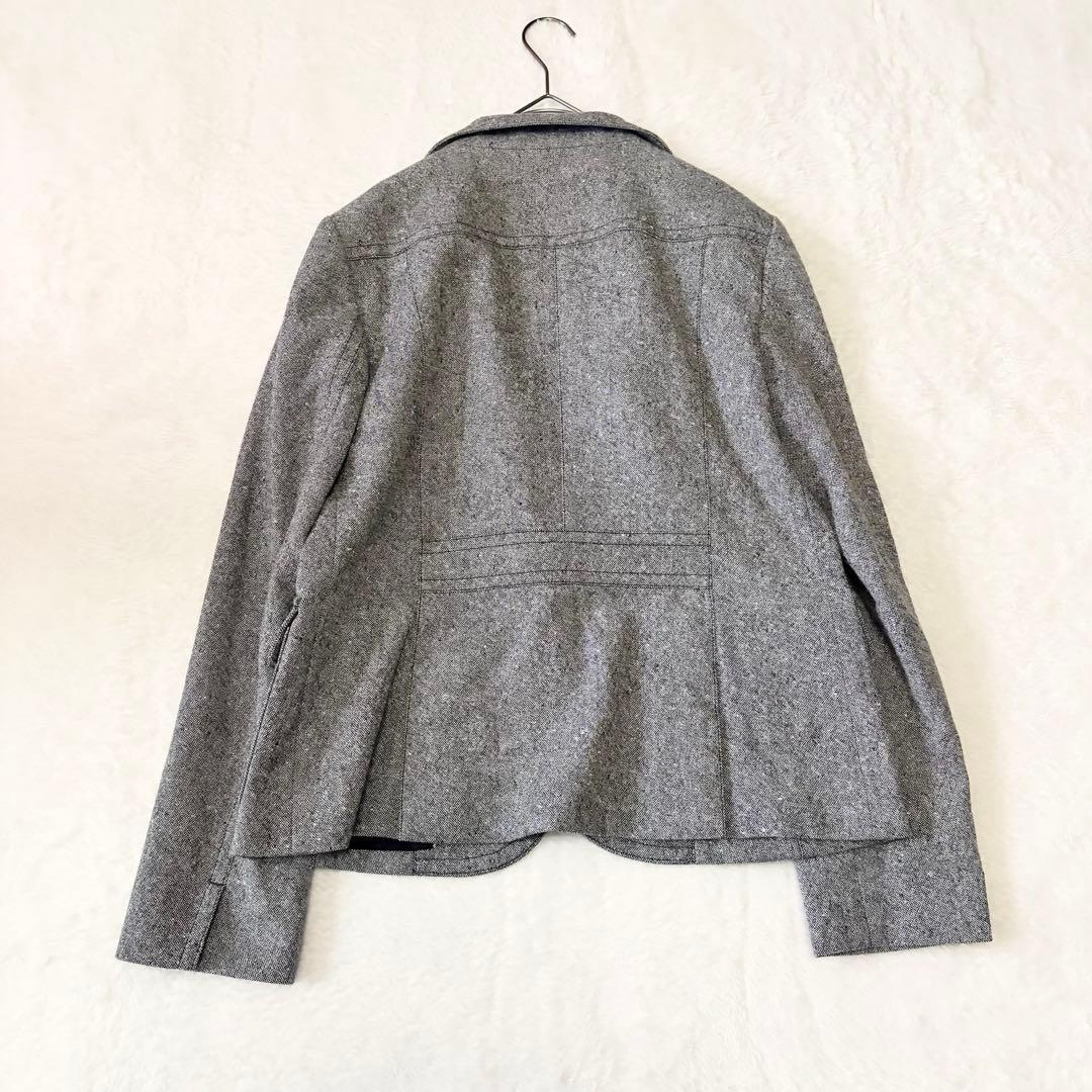 5793 【美品】 バーバリーロンドン テーラードジャケット 42 ツイード