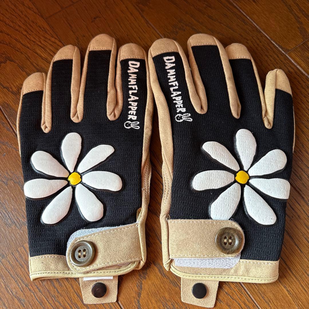 SUNUP フラワージェットヘルメット マットブラック＋グローブ