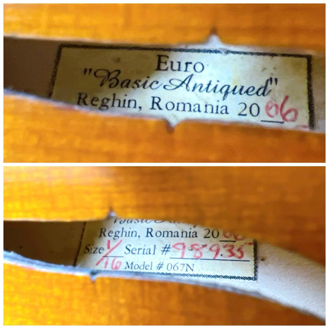 【美品】 Reghin, Romania 1/16 バイオリン　ルーマニア製