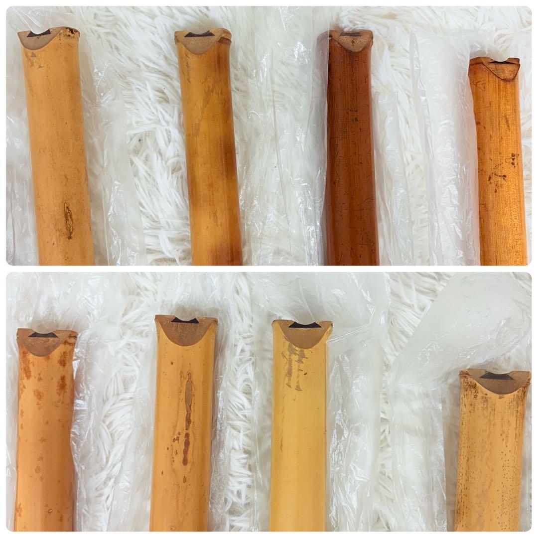 尺八 本体 8本セット ハードケース付き まとめ 和楽器 付属品 希少