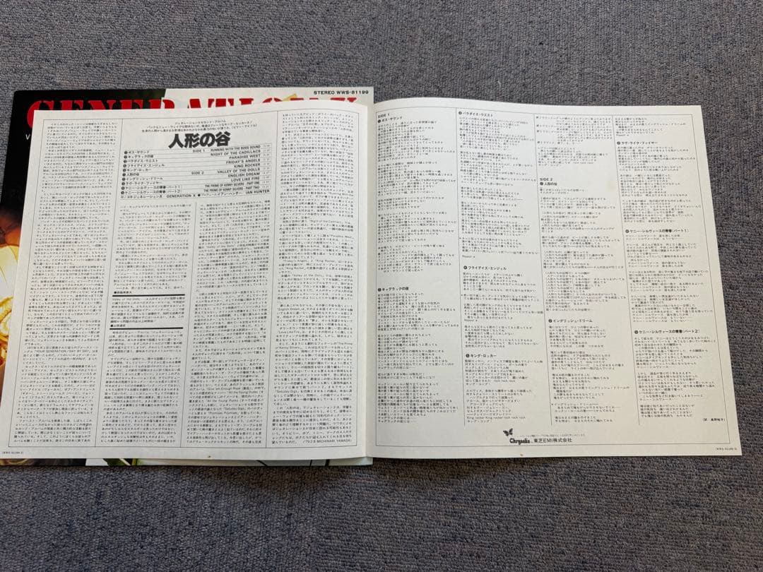 洋楽 GENERATION X VALLEY OF THE DOLLS LP