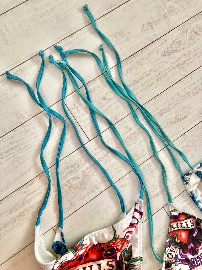 レア　ed hardy エドハーディ　ビキニ　水着　y2k 平成