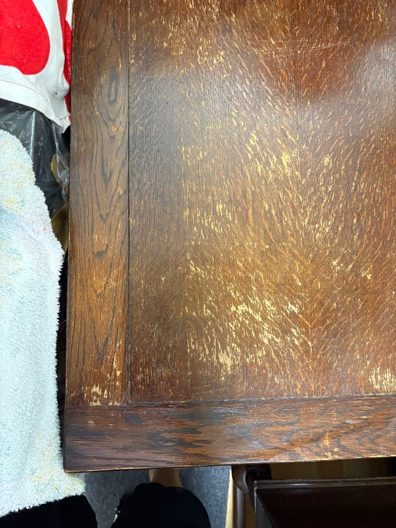 イギリスアンティーク　ドローリーフテーブル　　英国伸縮式テーブル　店舗什器