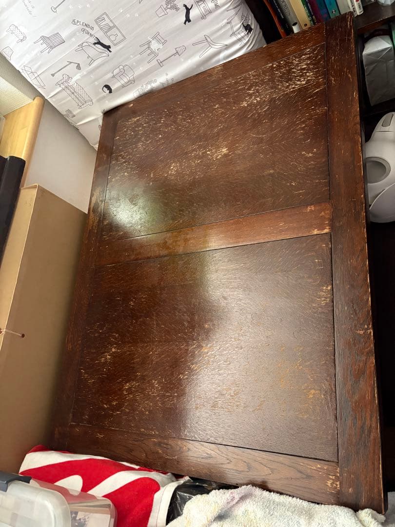 イギリスアンティーク　ドローリーフテーブル　　英国伸縮式テーブル　店舗什器