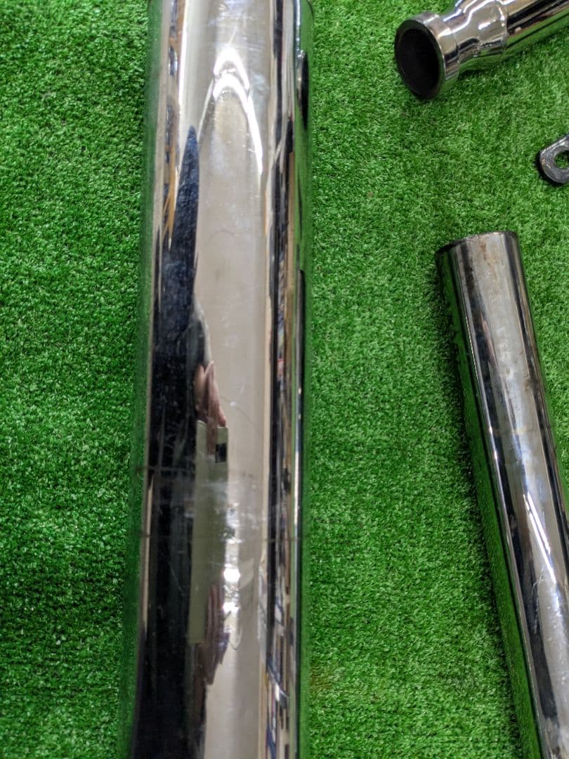 シャドウ400 マフラー　フィッシュテール　右出し　管理M10