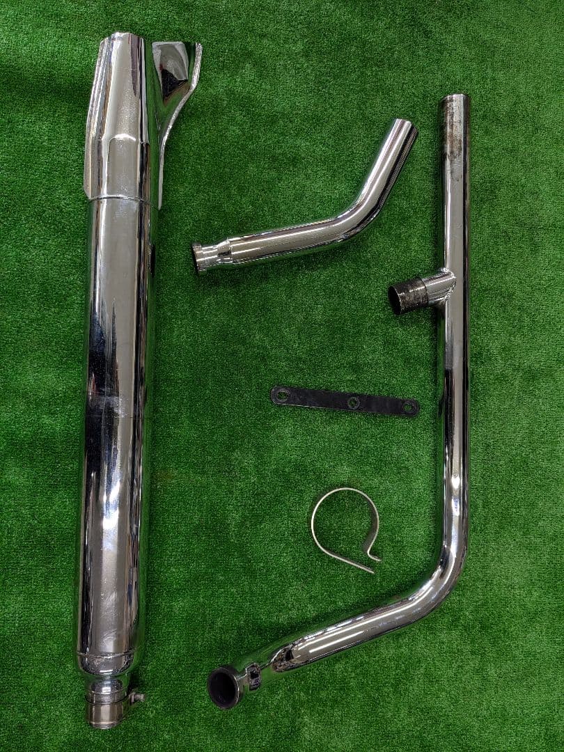 シャドウ400 マフラー　フィッシュテール　右出し　管理M10