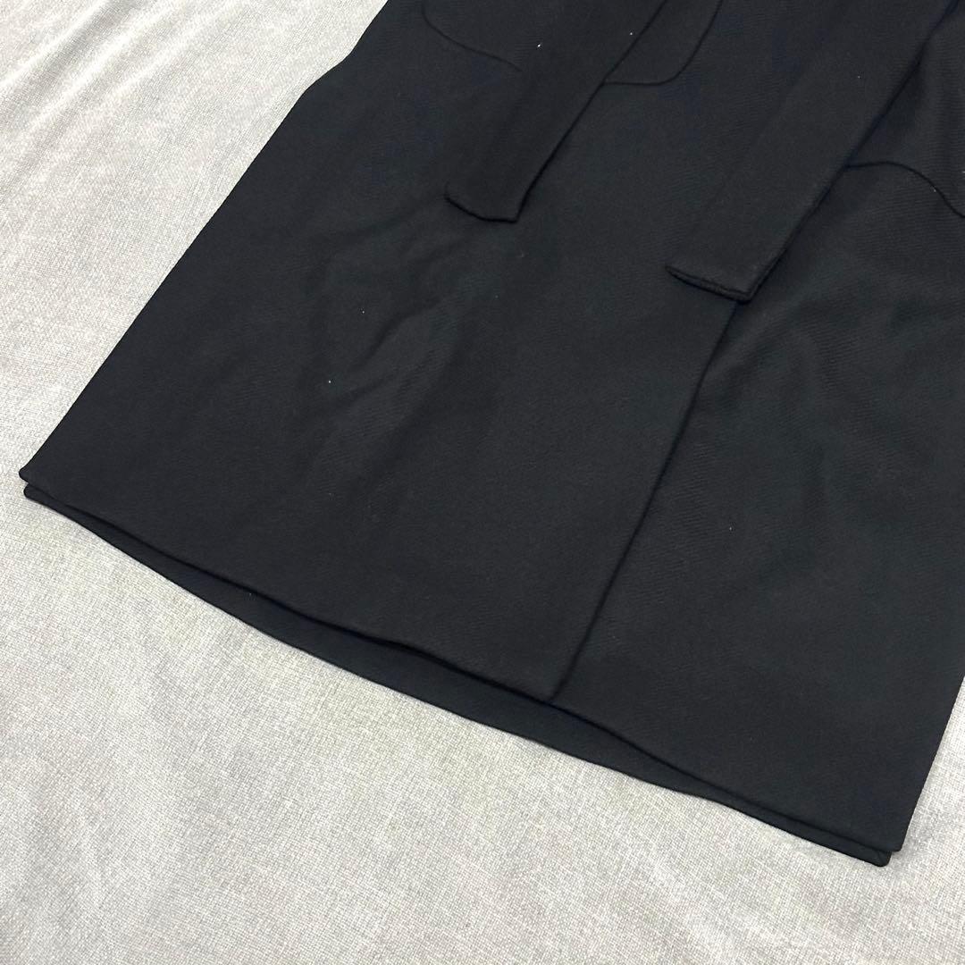 【新品】ZARA ザラ MANTECO 黒 ガウンベルトロングコート ブラック