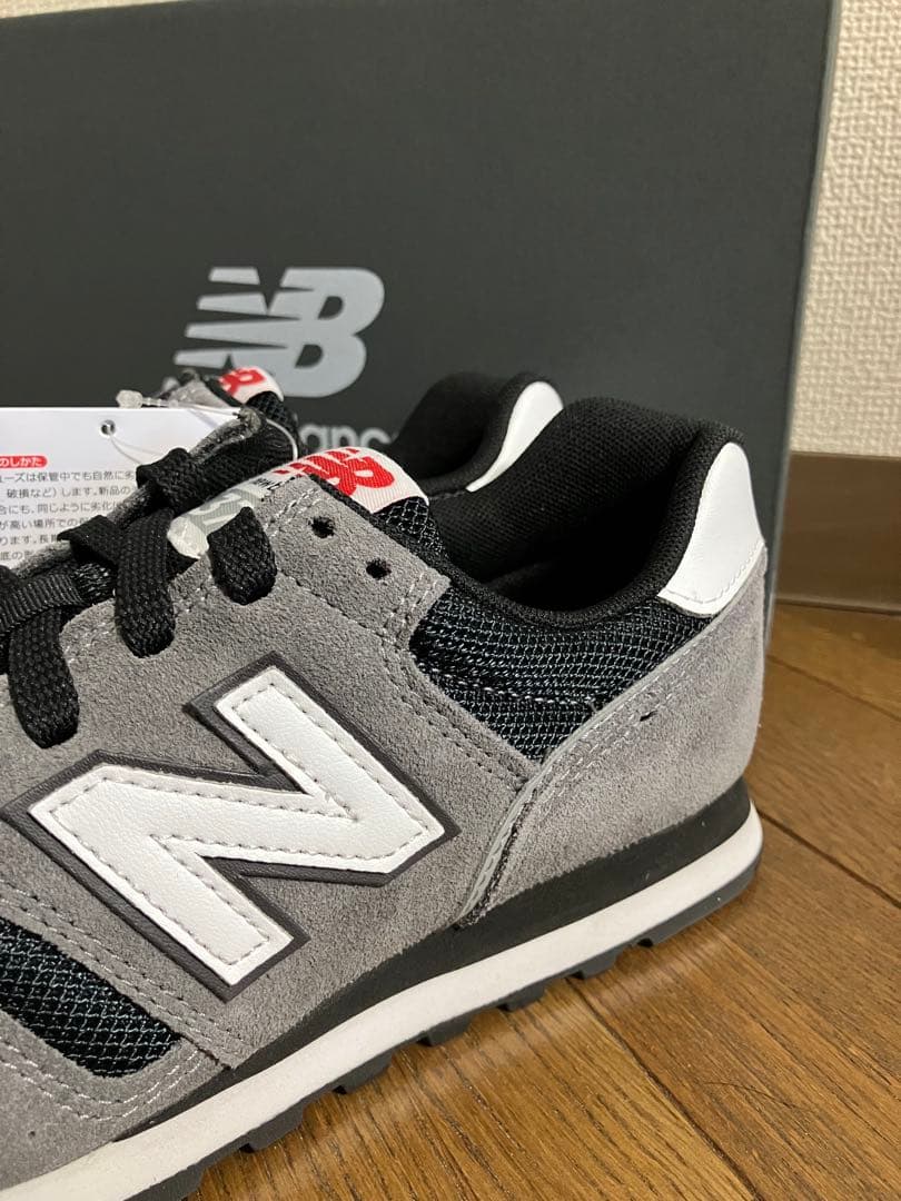 24.0cm ニューバランス ML373グレー&ブラックカラー