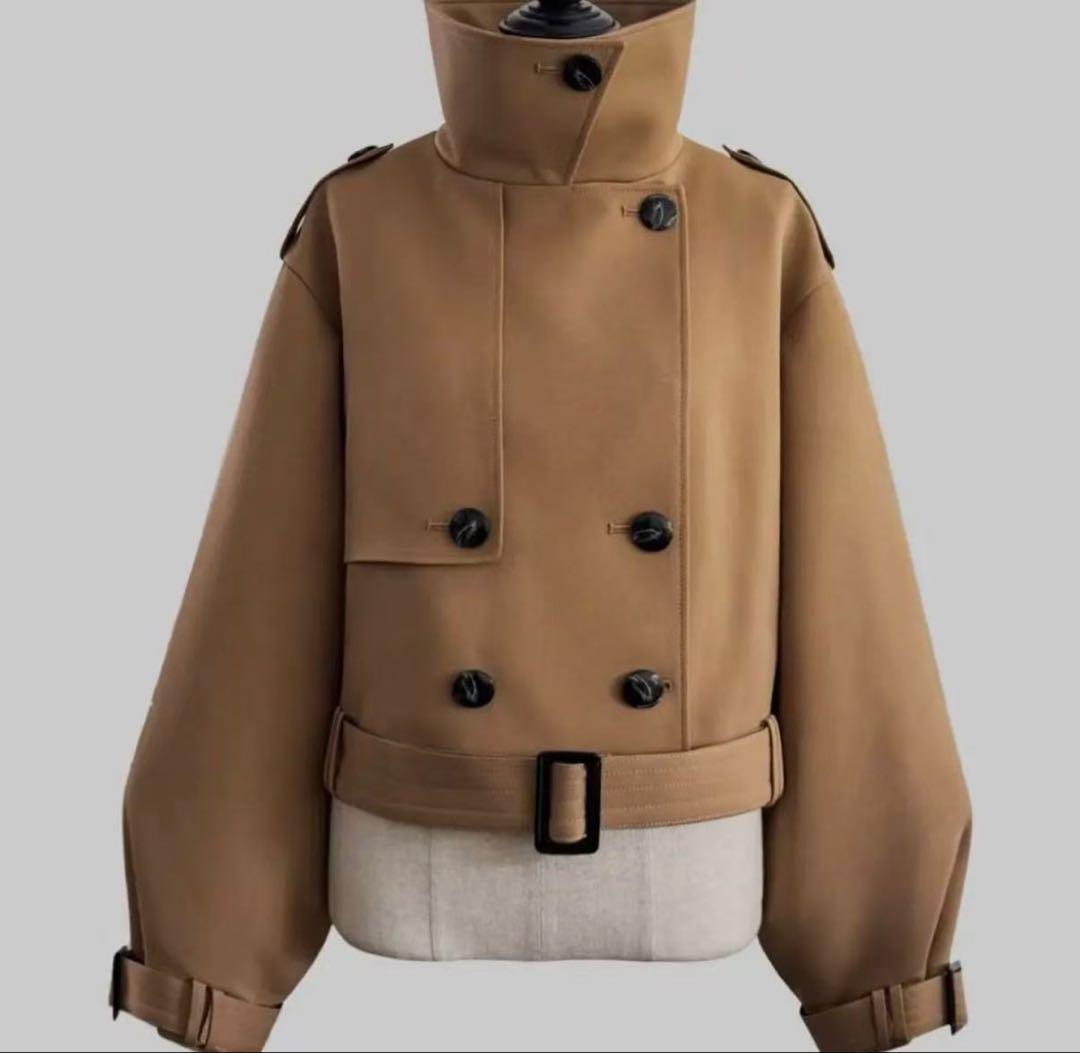 sheller シェリエ2way short trenchcoat