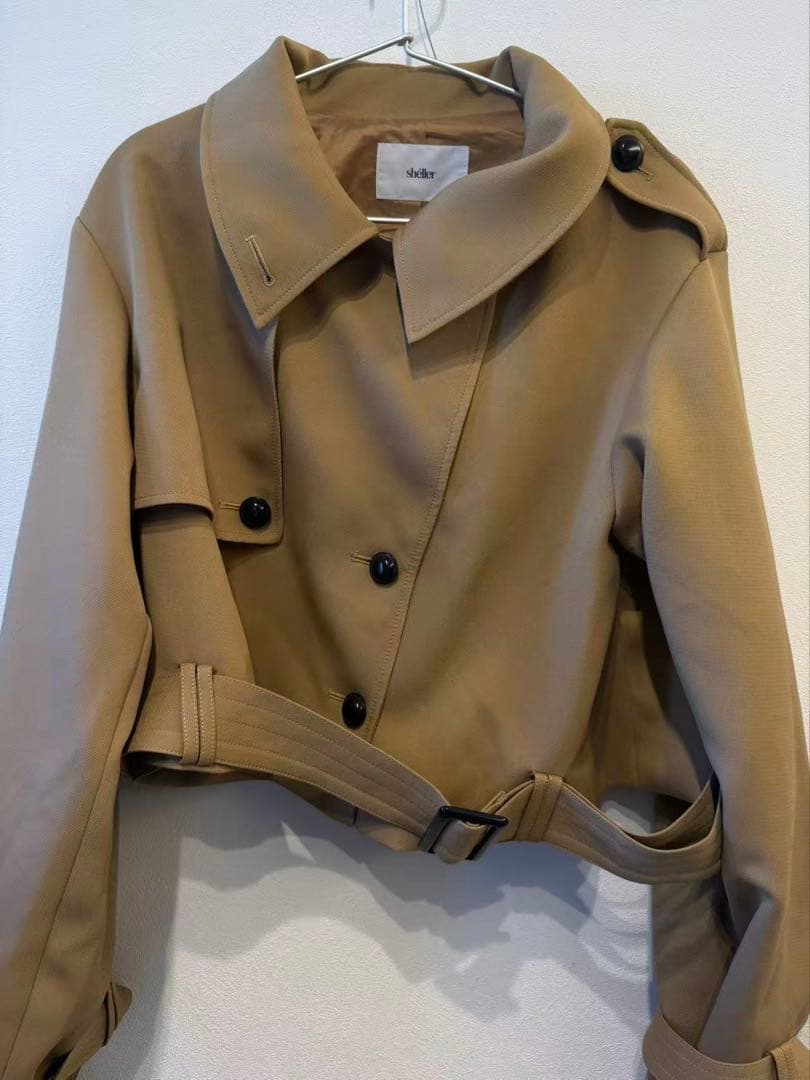 sheller シェリエ2way short trenchcoat