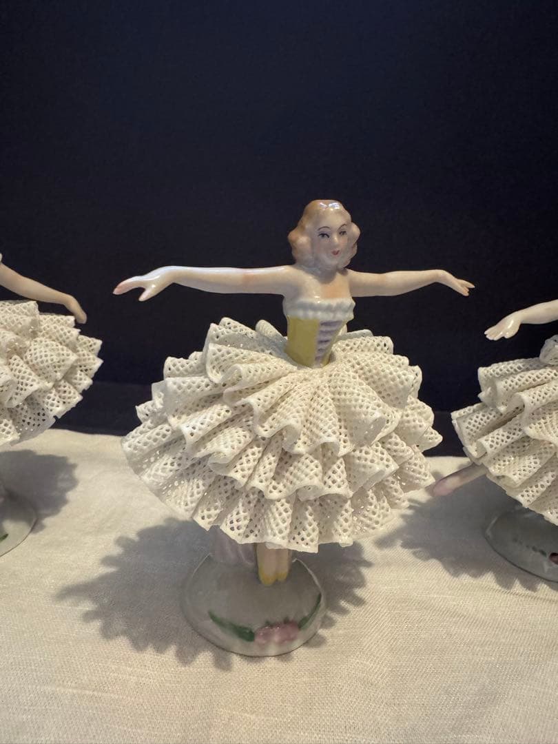 10/25まで/超美品ドイツマイセンドレスデン　ジッツェンドルフ 陶器バレリーナ