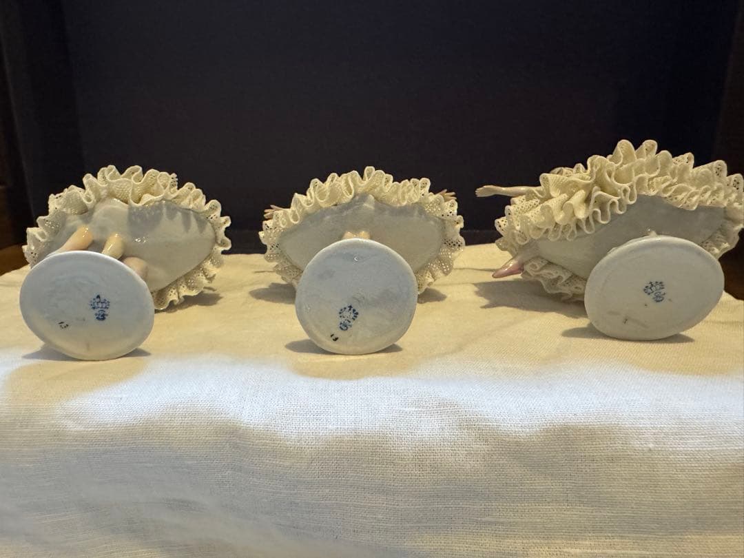 10/25まで/超美品ドイツマイセンドレスデン　ジッツェンドルフ 陶器バレリーナ