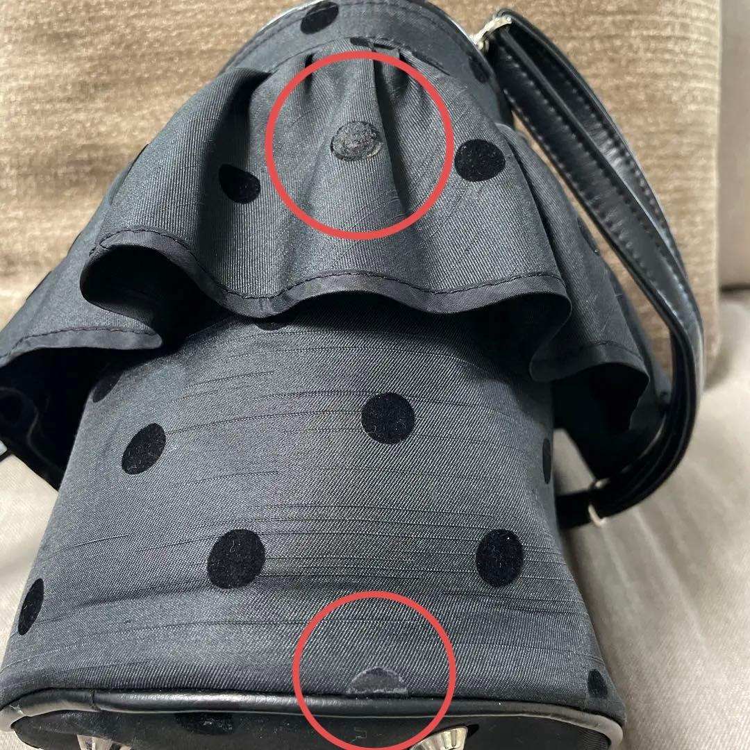 setsuko sagittaire セツコサジテール シティ 水玉 ブラック