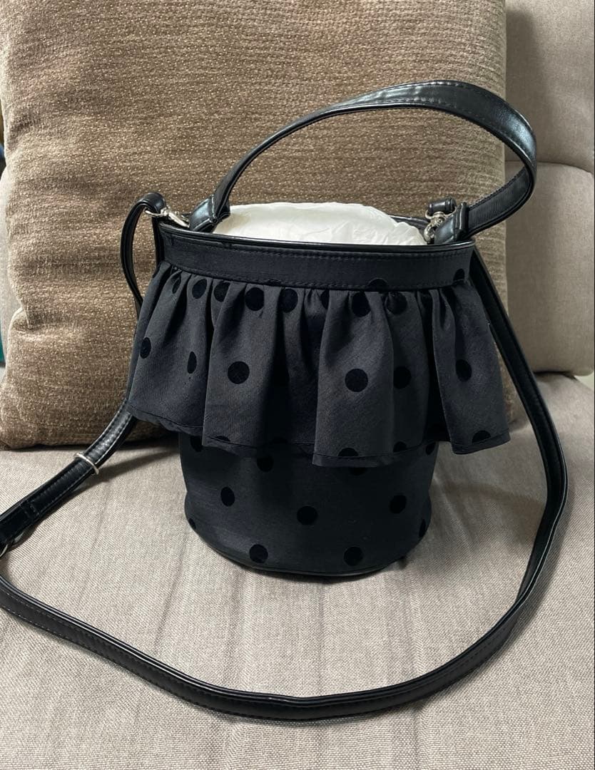 setsuko sagittaire セツコサジテール シティ 水玉 ブラック