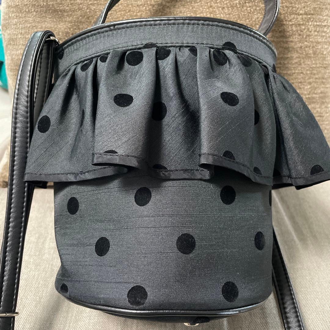 setsuko sagittaire セツコサジテール シティ 水玉 ブラック