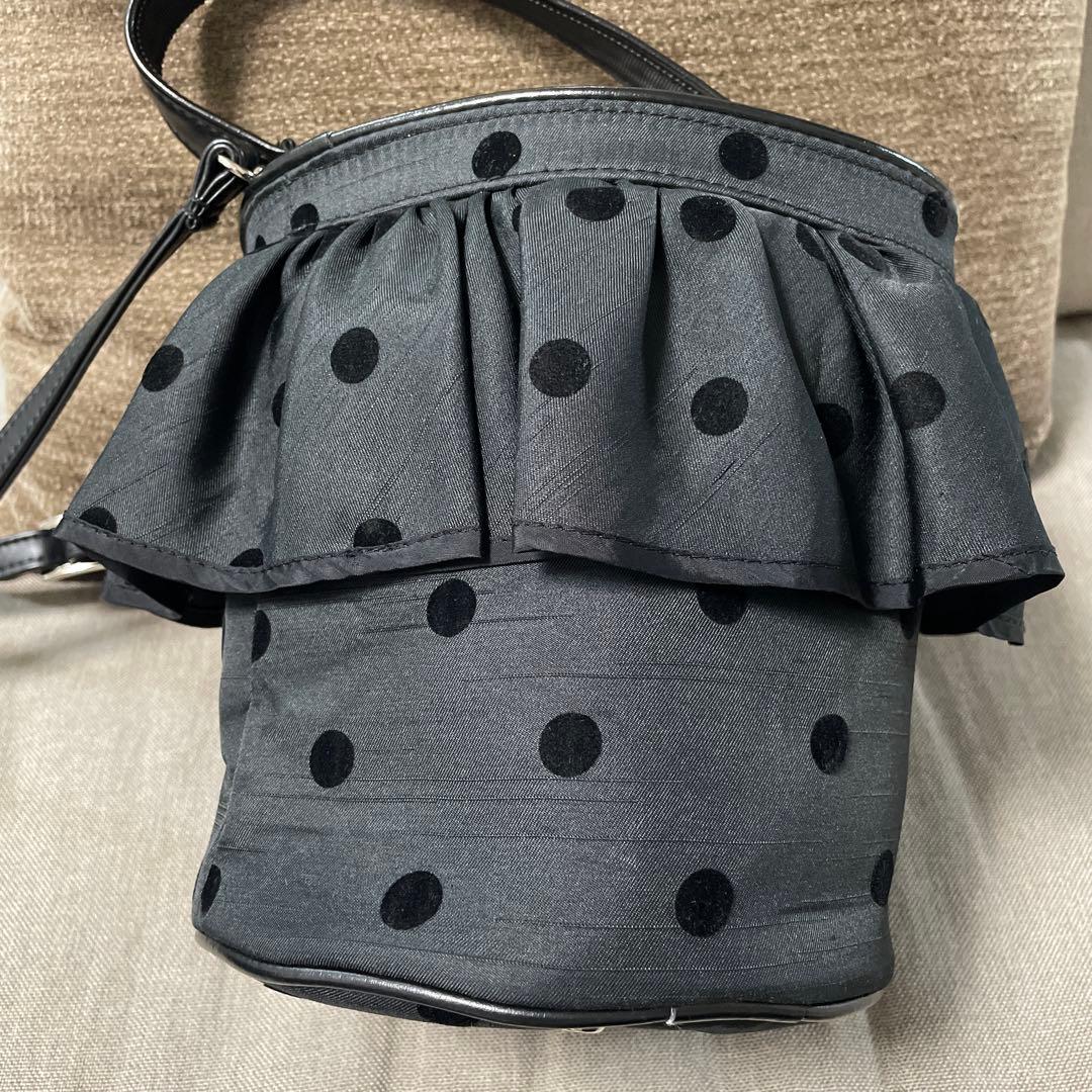 setsuko sagittaire セツコサジテール シティ 水玉 ブラック