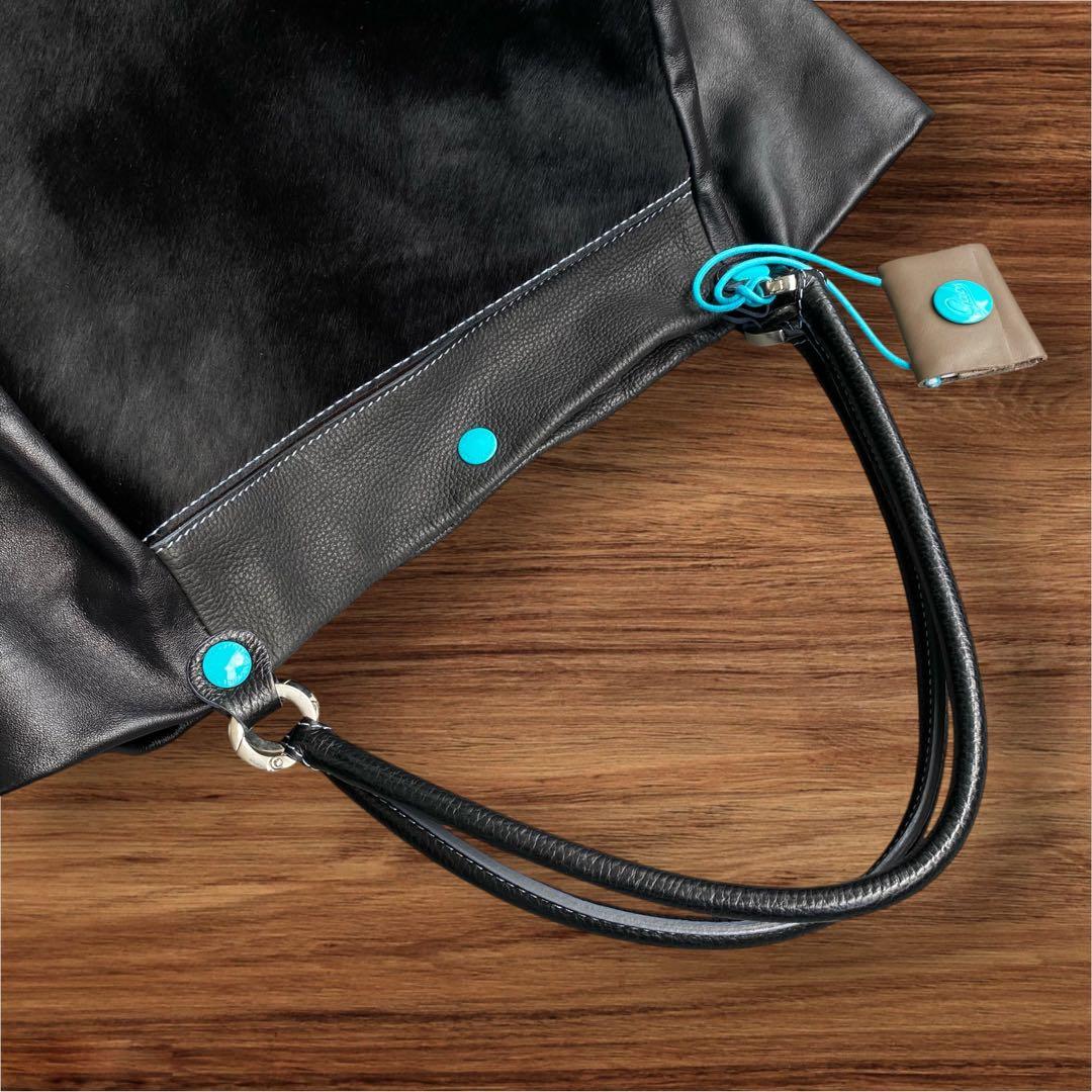 【美品】GABS ガブス G3 M 2WAY レザー トートバッグ ブラック