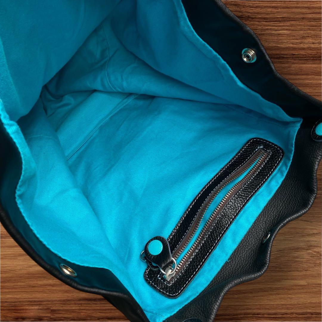 【美品】GABS ガブス G3 M 2WAY レザー トートバッグ ブラック