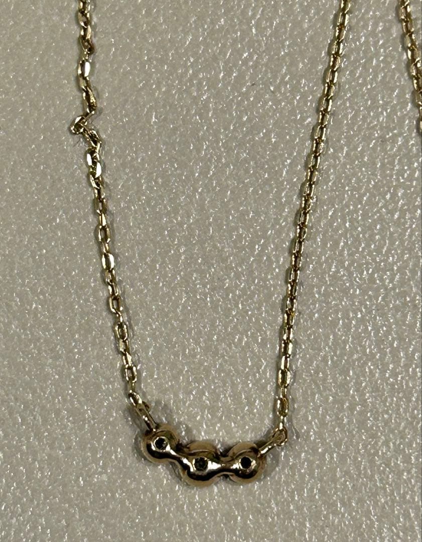 ete エテ　K10 ダイヤモンド　ネックレス