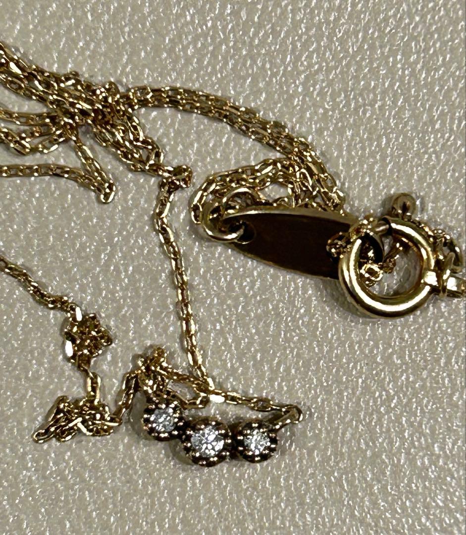 ete エテ　K10 ダイヤモンド　ネックレス