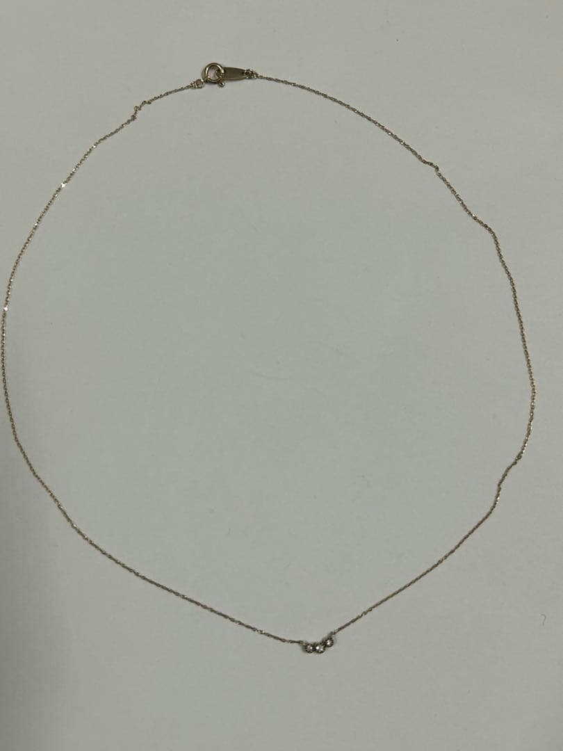 ete エテ　K10 ダイヤモンド　ネックレス