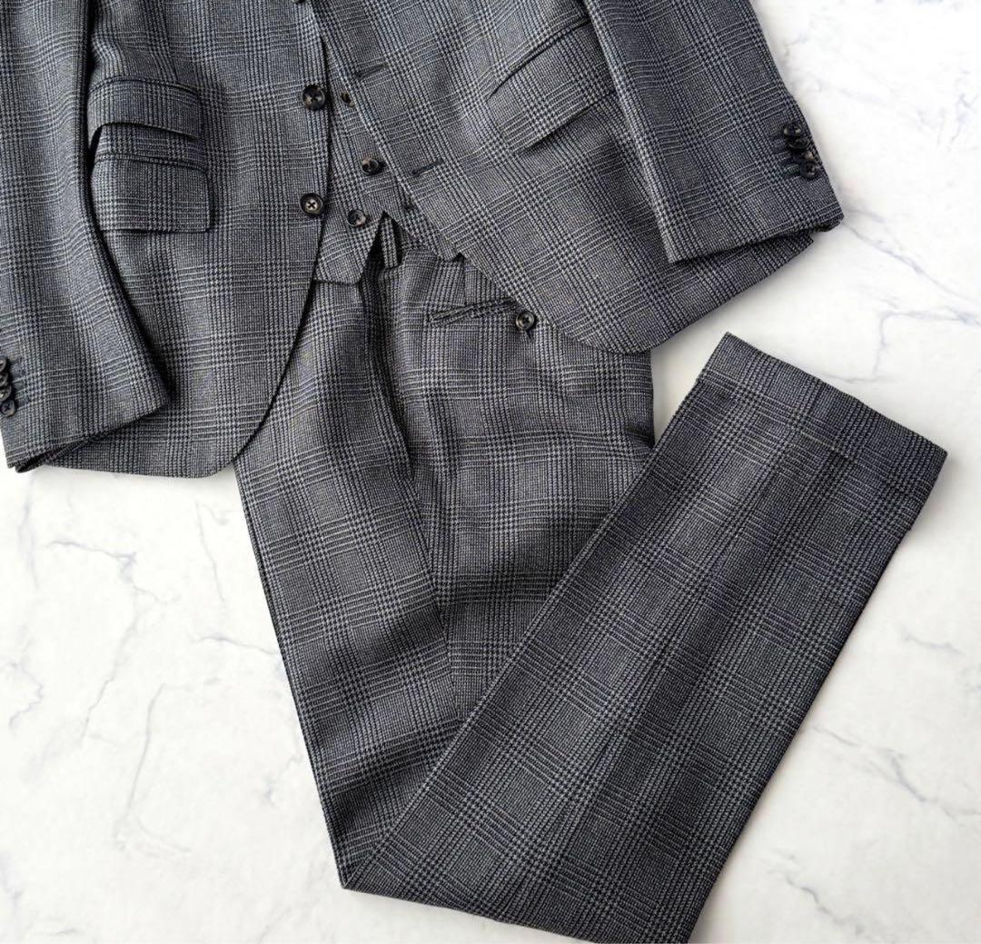 C653 ドーメル 麻布テーラー 3ピース スリーピース スーツ