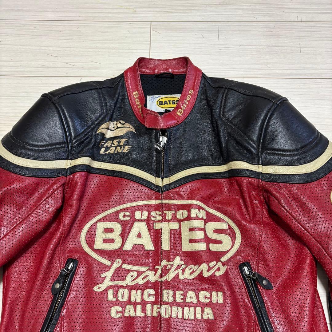 BATES カスタム レザー ライディング ジャケット ライダース レーシング