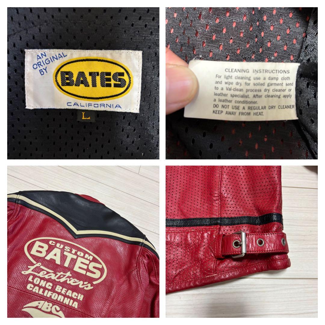 BATES カスタム レザー ライディング ジャケット ライダース レーシング