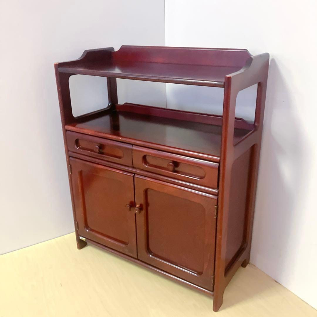 Karimoku カリモク 木製 電話台、FAX台　キャビネット飾り棚 収納