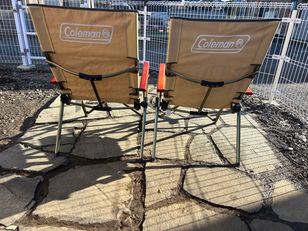 Coleman 折りたたみチェア 2脚セット ベージュ