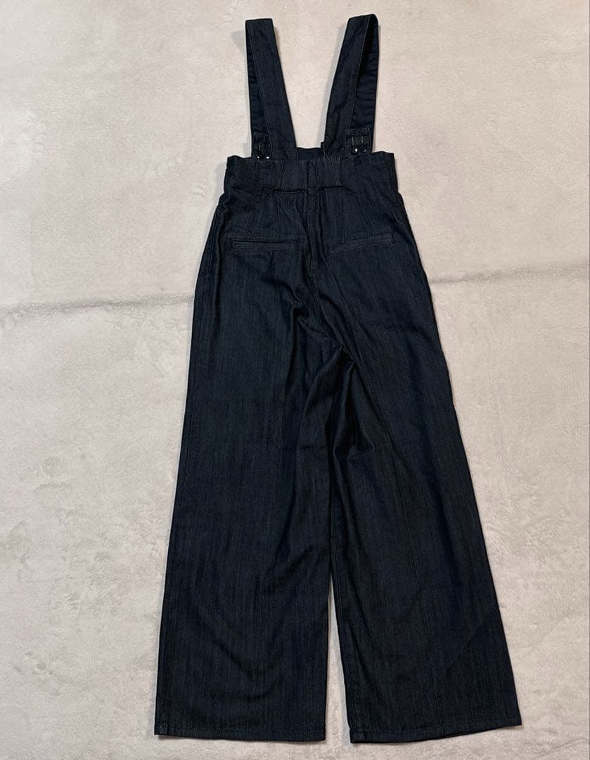 JENNE ジェンヌ 2wayハイウエストリラックスデニムパンツ ネイビー