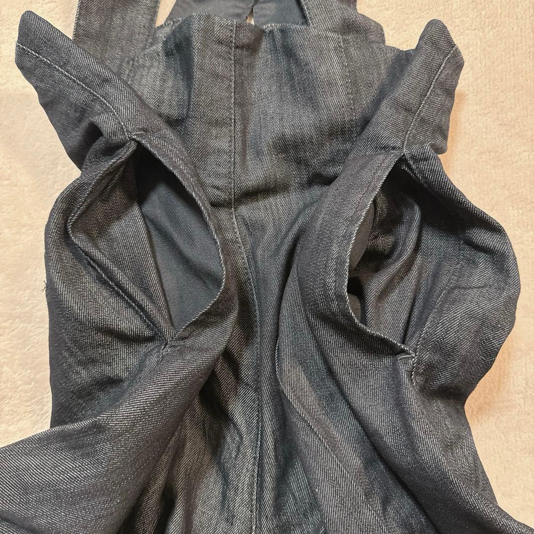 JENNE ジェンヌ 2wayハイウエストリラックスデニムパンツ ネイビー